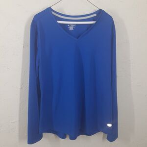 Reel Legends Freeline Mens Shirt Long Sleeve Fishing Blue Sz XL